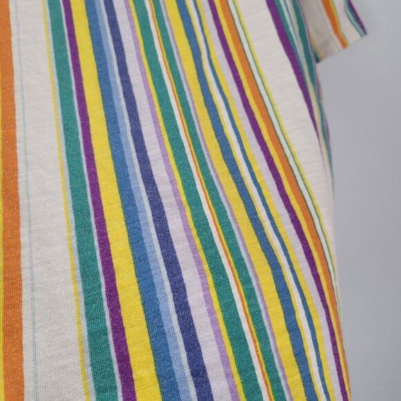 Guess Originals Riviera Striped T-Shirt Short Sleeve Retro Multicolor Size S - Picture 9 of 13